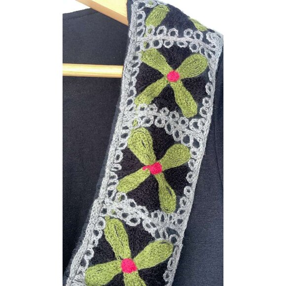 Savage Culture Colorful Boho Embroidered Detail Tunic Top Floral S - Picture 4 of 5